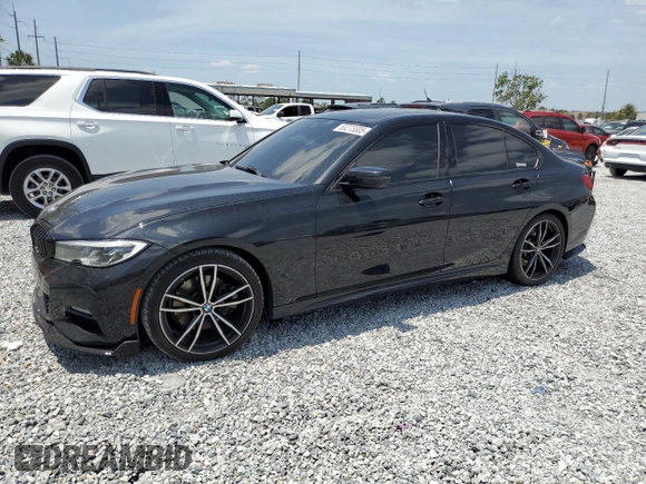 2019 BMW 3 Series 330i with VIN WBA5R1C54KAK08286, listed as a Copart auction lot 53273305 with Not provided miles and Non repairable. Bid and sale history available at DreamBid. Image 1.