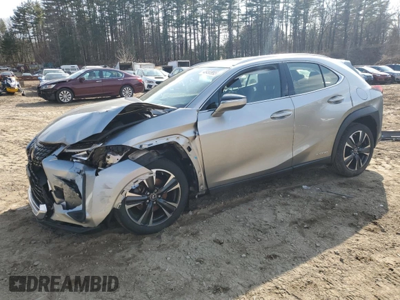 2021 Lexus UX with VIN JTHP9JBH7M2037908, listed as a Copart auction lot 48493995 with 52,066 mi miles and Salvage Title. Bid and sale history available at carsss.com. Image 1.