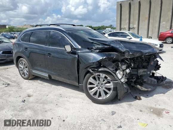 2021 Mazda CX-9 Signature with VIN JM3TCBEY5M0535353, listed as a Copart auction lot 67706083 with 15,880 mi miles and Non repairable. Bid and sale history available at DreamBid. Image 4.