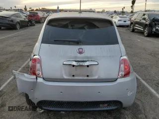 2013 FIAT 500e with VIN 3C3CFFGE7DT753392, listed as a Copart auction lot 84315384 with 80,689 mi miles and Salvage Title. Bid and sale history available at carsss.com. Image 6.