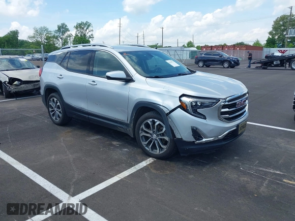 2018 GMC Terrain SLT with VIN 3GKALPEX1JL322925, listed as a IAAI auction lot 42145713 with 146,418 mi miles and . Bid and sale history available at carsss.com. Image 1.