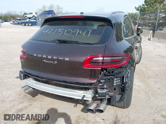 2016 Porsche Macan S with VIN WP1AB2A57GLB53955, listed as a IAAI auction lot 42150941 with 82,613 mi miles and . Bid and sale history available at DreamBid. Image 6.