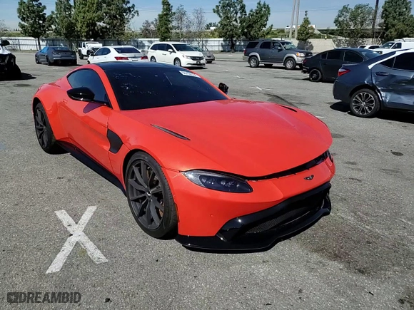 2020 Aston Martin Vantage with VIN SCFSMGAW4LGN03925, listed as a Copart auction lot 50793594 with 0 mi miles and Salvage Title. Bid and sale history available at carsss.com. Image 10.