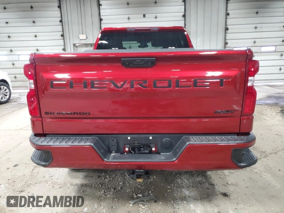 2024 Chevrolet Silverado 1500 with VIN 1GCRDEED2RZ401790, listed as a Copart auction lot 50150575 with 7,244 mi miles and Salvage Title. Bid and sale history available at DreamBid. Image 6.