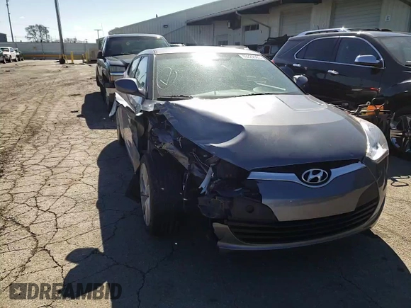 2017 Hyundai Veloster with VIN KMHTC6AD8HU318439, listed as a Copart auction lot 43322083 with 64,664 mi miles. Bid and sale history available at carsss.com. Image 11.