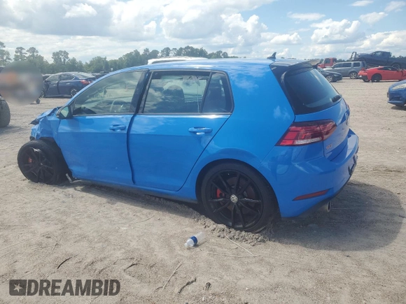 2019 Volkswagen GTI S with VIN 3VW5T7AU8KM008545, listed as a Copart auction lot 56515965 with 24,405 mi miles and Salvage title. Bid and sale history available at DreamBid. Image 2.