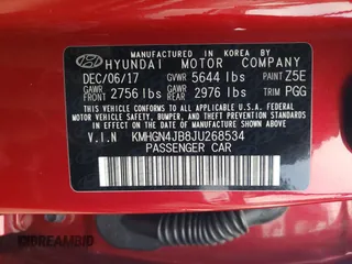 2018 Genesis G80 Sport with VIN KMHGN4JB8JU268534, listed as a Copart auction lot 78272334 with 66,643 mi miles and Salvage Title. Bid and sale history available at DreamBid. Image 12.