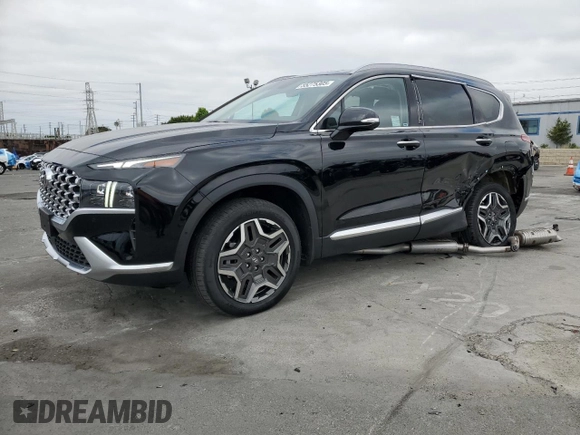 2023 Hyundai Santa Fe Limited z VIN KM8S7DA25PU069566, wystawiony jako Copart lot #55275305 z przebiegiem 15 468 mil mil oraz Szkoda całkowita • Salvage title. Historia ofert i sprzedaży dostępna na DreamBid. Obrazek 1.