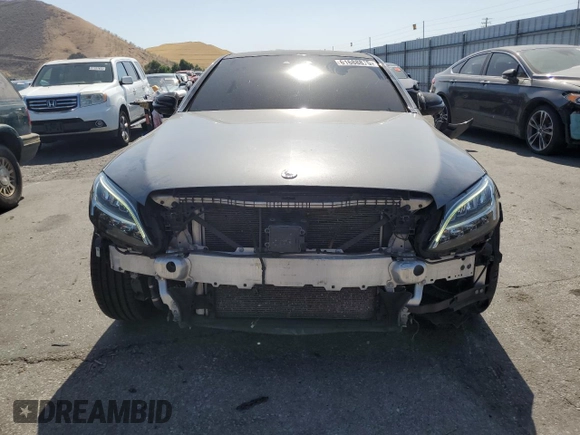 2021 Mercedes-Benz C 43 AMG with VIN W1KWF6EBXMR617497, listed as a Copart auction lot 61688875 with 63,405 mi miles and Salvage title. Bid and sale history available at DreamBid. Image 5.