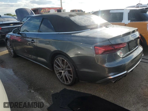 2020 Audi S5 Premium Plus z VIN WAUY4GF59LN000344, wystawiony jako Copart lot #74332754 z przebiegiem Nie podano mil oraz Nie do naprawy. Historia ofert i sprzedaży dostępna na DreamBid. Obrazek 2.