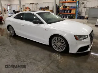 2014 Audi S5 Prestige z VIN WAUVGAFR1EA009446, wystawiony jako Copart lot #80795134 z przebiegiem 90 397 mil mil oraz Szkoda całkowita • Salvage title. Historia ofert i sprzedaży dostępna na DreamBid. Obrazek 4.