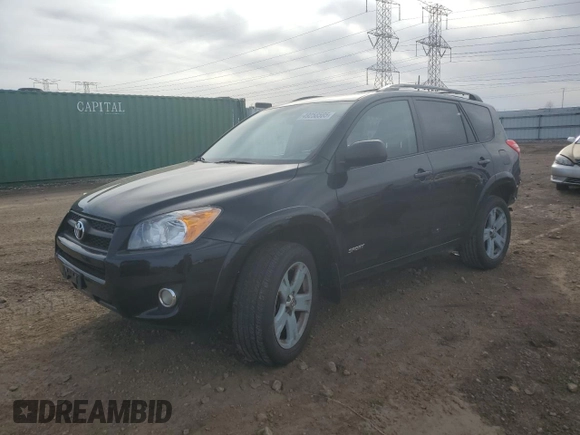 2010 Toyota RAV4 Sport with VIN 2T3RF4DV5AW029610, listed as a Copart auction lot 49258505 with 180,428 mi miles and Salvage Title. Bid and sale history available at carsss.com. Image 1.