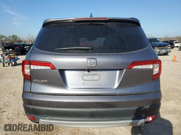 2021 Honda Pilot EX-L with VIN 5FNYF5H58MB001760, listed as a Copart auction lot 47061455 with 62,789 mi miles and Salvage Title. Bid and sale history available at carsss.com. Image 6.
