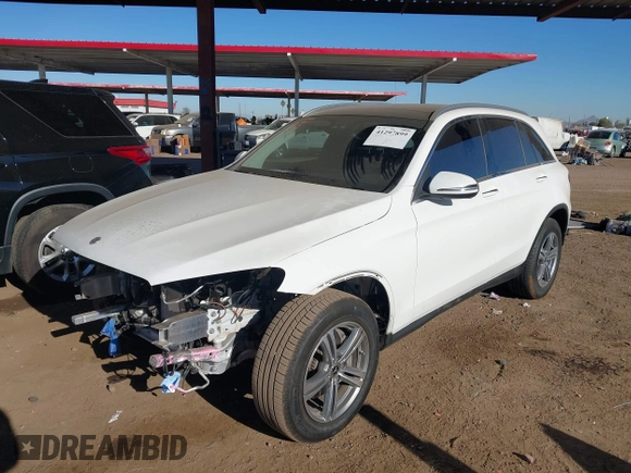 2022 Mercedes-Benz GLC 300 with VIN W1N0G8DB1NV391507, listed as a IAAI auction lot 41297899 with 24,101 mi miles and . Bid and sale history available at DreamBid. Image 18.