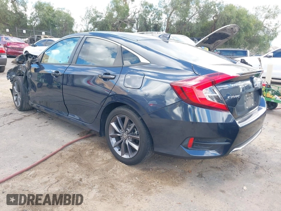 2020 Honda Civic EX-L with VIN 19XFC1F78LE019550, listed as a IAAI auction lot 41517951 with 27,788 mi miles and . Bid and sale history available at DreamBid. Image 3.