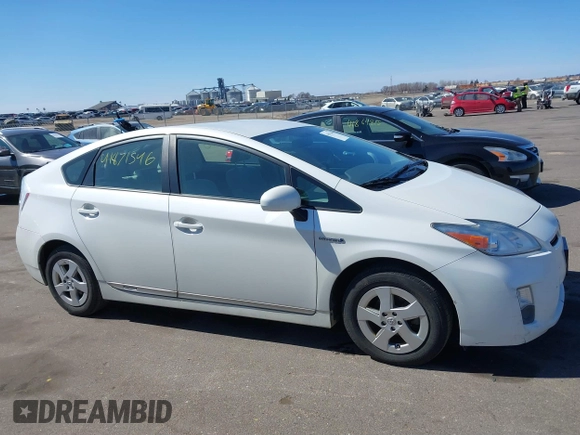 2011 Toyota Prius I with VIN JTDKN3DU1B0270124, listed as a IAAI auction lot 41871546 with 272,088 mi miles. Bid and sale history available at carsss.com. Image 13.