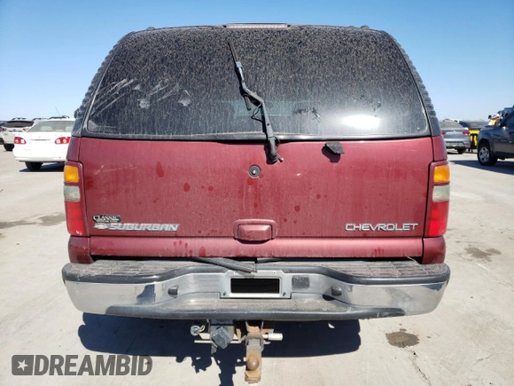 2002 Chevrolet Suburban LT with VIN 1GNEC16Z92J320480, listed as a Copart auction lot 49434055 with 358,512 mi miles and Salvage Title. Bid and sale history available at carsss.com. Image 6.