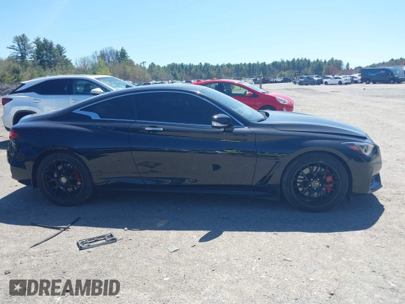 2022 Infiniti Q60 Red Sport 400 with VIN JN1FV7LL5NM680815, listed as a IAAI auction lot 42114128 with 15,584 mi miles and . Bid and sale history available at DreamBid. Image 13.