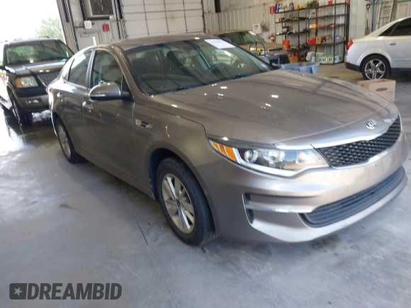 2018 Kia Optima S with VIN 5XXGT4L35JG209561, listed as a IAAI auction lot 42526577 with 161,906 mi miles and . Bid and sale history available at DreamBid. Image 1.