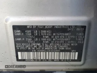 2014 Subaru Outback Limited with VIN 4S4BRCLC3E3232941, listed as a Copart auction lot 55287485 with 146,230 mi miles and Salvage Title. Bid and sale history available at DreamBid. Image 13.