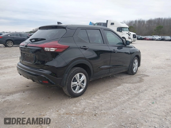 2024 Nissan Kicks S with VIN 3N1CP5BV2RL578375, listed as a IAAI auction lot 41498119 with 7,466 mi miles and . Bid and sale history available at DreamBid. Image 4.