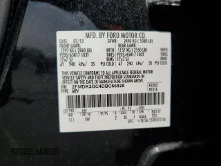 2013 Ford Edge SE z VIN 2FMDK3GC4DBC66828, wystawiony jako Copart lot #63524315 z przebiegiem 142 450 mil mil oraz Czysty tytuł • Clean title. Historia ofert i sprzedaży dostępna na DreamBid. Obrazek 13.