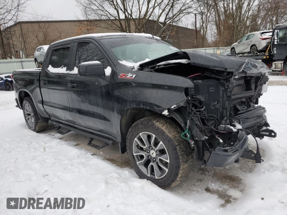 2022 Chevrolet Silverado 1500 RST with VIN 1GCUDEED4NZ524396, listed as a Copart auction lot 44062025 with 67,121 mi miles and Salvage Title. Bid and sale history available at DreamBid. Image 4.