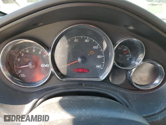 2008 Pontiac G6 GT with VIN 1G2ZH361484283271, listed as a Copart auction lot 48124695 with 134,855 mi miles and Salvage title. Bid and sale history available at DreamBid. Image 9.