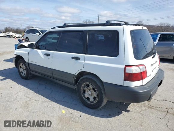 2001 Subaru Forester L with VIN JF1SF63541H711842, listed as a Copart auction lot 45589005 with 312,062 mi miles and Salvage Title. Bid and sale history available at carsss.com. Image 2.