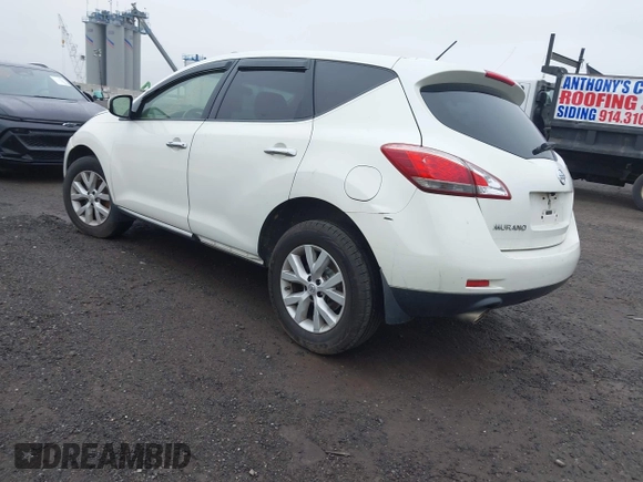 2012 Nissan Murano SV with VIN JN8AZ1MW8CW231314, listed as a IAAI auction lot 42183848 with 149,923 mi miles and . Bid and sale history available at carsss.com. Image 3.