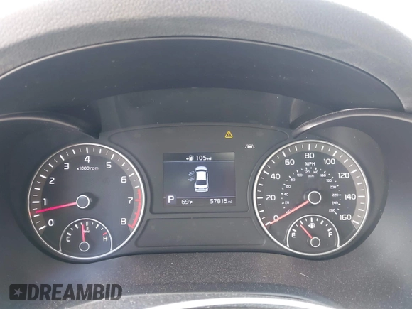 2019 Kia Optima LX with VIN 5XXGT4L34KG308177, listed as a IAAI auction lot 41919565 with 57,815 mi miles. Bid and sale history available at carsss.com. Image 7.
