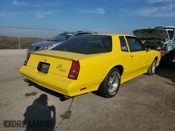 1987 Chevrolet Monte Carlo z VIN 1G1GZ11G1HP127793, wystawiony jako Copart lot #75700654 z przebiegiem 99 478 mil mil oraz Szkody całkowita. Historia ofert i sprzedaży dostępna na DreamBid. Obrazek 3.