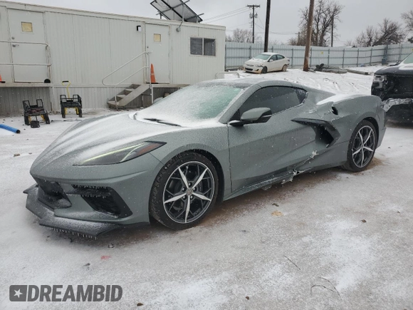 2022 Chevrolet Corvette 1LT with VIN 1G1YA2D49N5100786, listed as a Copart auction lot 44849345 with 10,615 mi miles and Salvage Title. Bid and sale history available at carsss.com. Image 1.