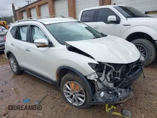 2017 Nissan Rogue SV with VIN KNMAT2MT0HP597360, listed as a IAAI auction lot 41864729 with 111,222 mi miles. Bid and sale history available at carsss.com. Image 1.