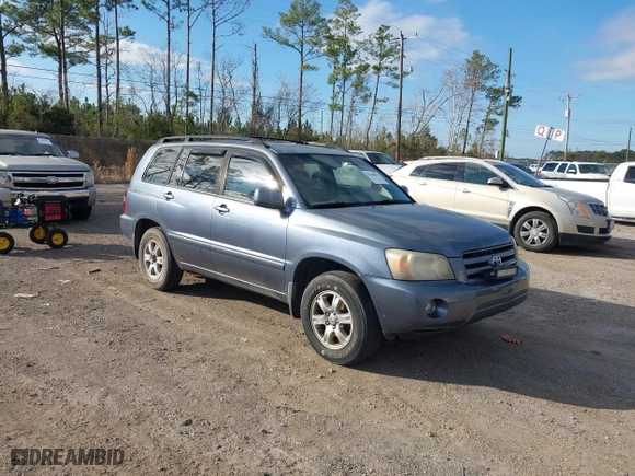 2006 Toyota Highlander with VIN JTEGP21AX60100267, listed as a IAAI auction lot 41440993 with 264,226 mi miles. Bid and sale history available at carsss.com. Image 1.