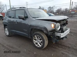 2018 Jeep Renegade Latitude with VIN ZACCJBBB9JPG99757, listed as a IAAI auction lot 41058435 with 89,344 mi miles and . Bid and sale history available at carsss.com. Image 1.