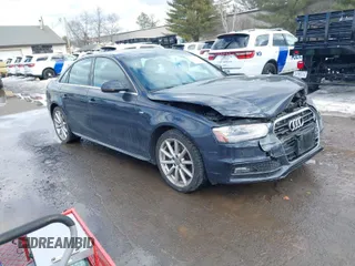 2014 Audi A4 Premium Plus with VIN WAUFFAFL7EN044343, listed as a IAAI auction lot 41636051 with 126,610 mi miles. Bid and sale history available at carsss.com. Image 1.