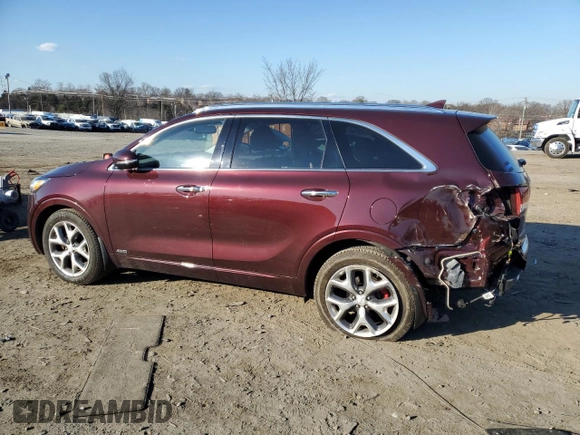 2018 Kia Sorento SX with VIN 5XYPKDA58JG400846, listed as a Copart auction lot 46552055 with 48,677 mi miles and Salvage Title. Bid and sale history available at DreamBid. Image 2.