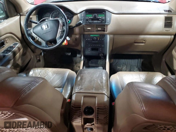 2005 Honda Pilot EX-L with VIN 5FNYF185X5B047522, listed as a Copart auction lot 55839695 with 237,707 mi miles and Salvage title. Bid and sale history available at DreamBid. Image 8.