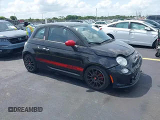 2012 FIAT 500 Abarth with VIN 3C3CFFFH6CT351907, listed as a IAAI auction lot 42385853 with 50,882 mi miles and . Bid and sale history available at DreamBid. Image 1.
