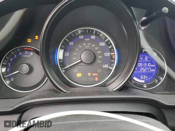 2015 Honda Fit EX with VIN 3HGGK5G84FM729496, listed as a Copart auction lot 55996315 with 91,310 mi miles and Salvage title. Bid and sale history available at DreamBid. Image 9.