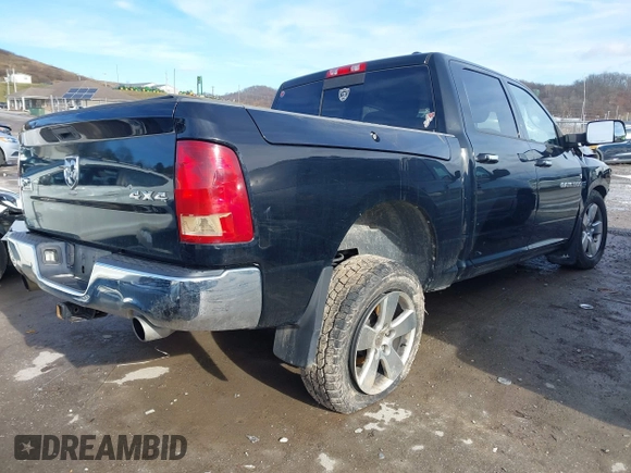 2012 Ram 1500 Big Horn with VIN 1C6RD7LT5CS160501, listed as a IAAI auction lot 41113292 with 145,029 mi miles. Bid and sale history available at carsss.com. Image 4.