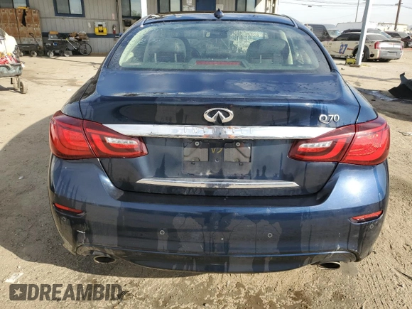 2015 Infiniti Q70 z VIN JN1BY1AP6FM541710, wystawiony jako Copart lot #47126225 z przebiegiem 57 304 mil mil oraz Szkoda całkowita • Salvage title. Historia ofert i sprzedaży dostępna na DreamBid. Obrazek 6.