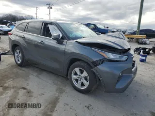2020 Toyota Highlander LE with VIN 5TDZZRAH8LS003185, listed as a Copart auction lot 44607575 with 95,672 mi miles and Salvage title. Bid and sale history available at DreamBid. Image 4.