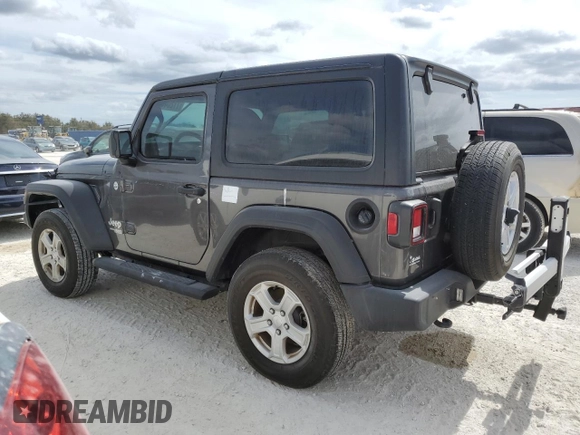 2021 Jeep Wrangler Sport with VIN 1C4GJXAN9MW552436, listed as a Copart auction lot 77204374 with Not Provided miles and Non Repairable. Bid and sale history available at DreamBid. Image 2.