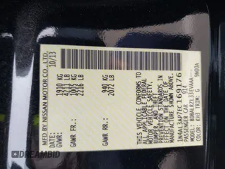 2014 Nissan Altima S z VIN 1N4AL3AP7EC169176, wystawiony jako IAAI lot #42075958 z przebiegiem 173 664 mil mil oraz . Historia ofert i sprzedaży dostępna na DreamBid. Obrazek 9.