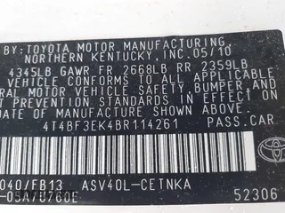 2011 Toyota Camry LE z VIN 4T4BF3EK4BR114261, wystawiony jako IAAI lot #42352191 z przebiegiem 193 198 mil mil oraz . Historia ofert i sprzedaży dostępna na DreamBid. Obrazek 9.