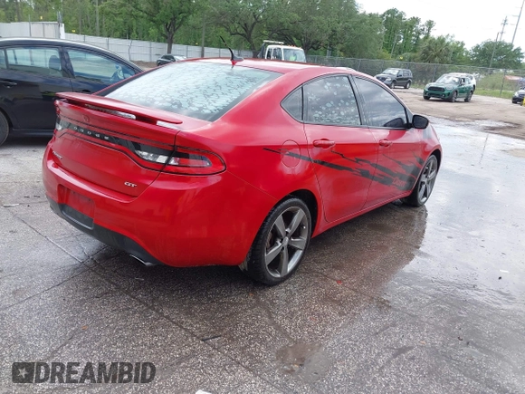 2015 Dodge Dart GT with VIN 1C3CDFEB7FD378109, listed as a IAAI auction lot 42003049 with 171,454 mi miles. Bid and sale history available at carsss.com. Image 4.