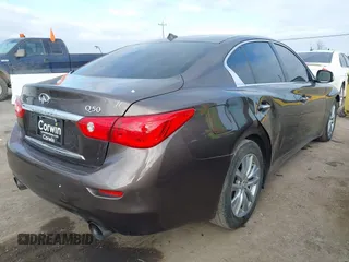 2017 Infiniti Q50 Premium with VIN JN1EV7AP3HM737017, listed as a IAAI auction lot 41473423 with 75,902 mi miles and . Bid and sale history available at DreamBid. Image 4.