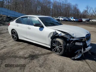 2020 BMW 3 Series M340i xDrive with VIN WBA5U9C08LFH80325, listed as a Copart auction lot 47412155 with Not Provided miles and Salvage Title. Bid and sale history available at DreamBid. Image 4.
